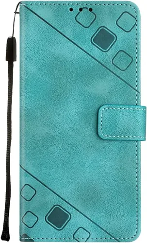 Vista 11 de Flip Case for Xiaomi 12 Ultra/12S Ultra,Skin Feeling Embossed Solid Color Premium Leather Wallet Case with Hand Strap