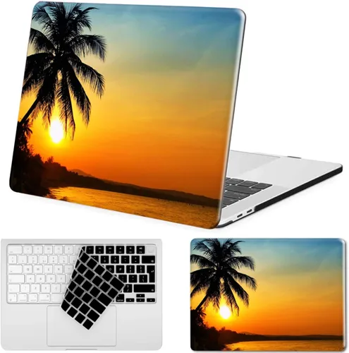 Vista 14 de Funda para MacBook Air 15.3'' A3448/A3241/A3114/A2941, lunares marrones