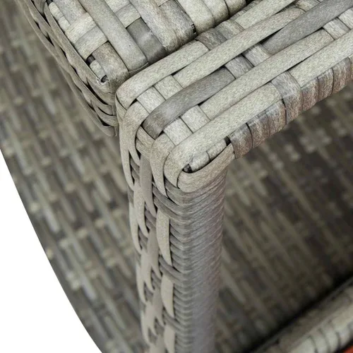 Vista 4 de vidaXL Hot Tub Surround Gray Poly Rattan Gris