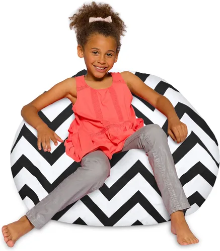 Vista 49 de Posh Beanbags - Sillón puff XL, 48 pulgadas, tela de lona para colorear - Mundo divertido Azul Rey Sólido