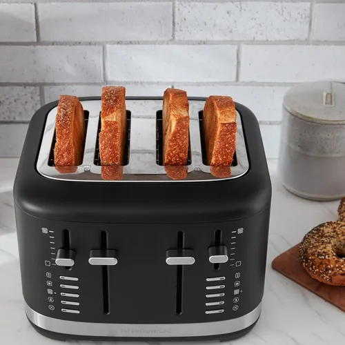 Vista 6 de Tostadora KitchenAid de 4 rebanadas, KMT4109BM, Negro Mate
