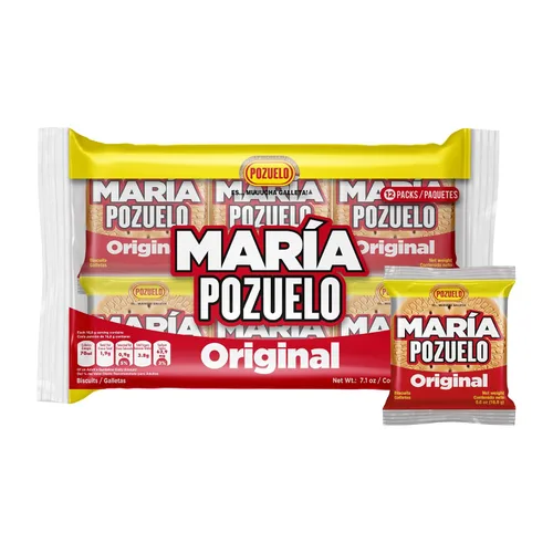 Vista 4 de María Pozuelo, Galletas originales, 8.89 oz (paquete de 3) Paquetes de aperitivos individuales