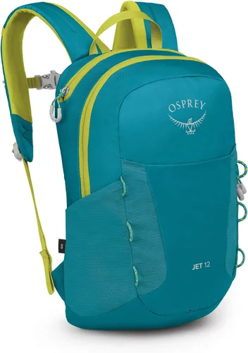 Vista 17 de Mochila de senderismo Osprey Jet 18L para niños, Azul Spikemoss