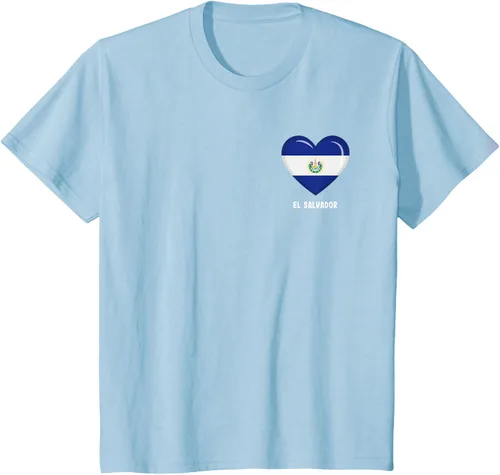 Vista 12 de Camiseta Bandera de El Salvador Camiseta salvadoreña, Negro