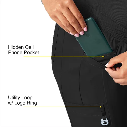Vista 3 de WonderWink Pantalón deportivo de maternidad para mujer