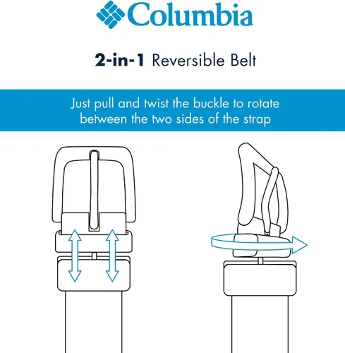Vista 7 de Columbia Cinturón informal reversible dos en uno para niños