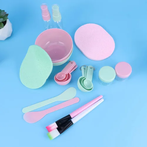 Vista 7 de FOMIYES Aplicador de 2 hidratantes Espátula cosmética Máscaras faciales Cuchara de silicona Espátula Máscaras Palitos de Mezcla Máscaras Crema Stick