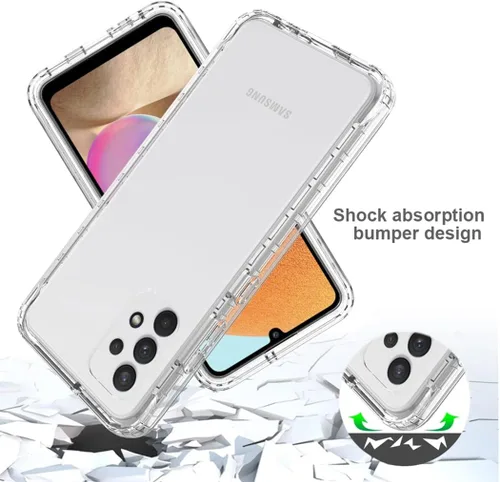 Vista 7 de Funda compatible con Galaxy A32 4G, SM-A325F SM-A325M con protector de pantalla de vidrio templado, cuerpo completo, a prueba de golpes