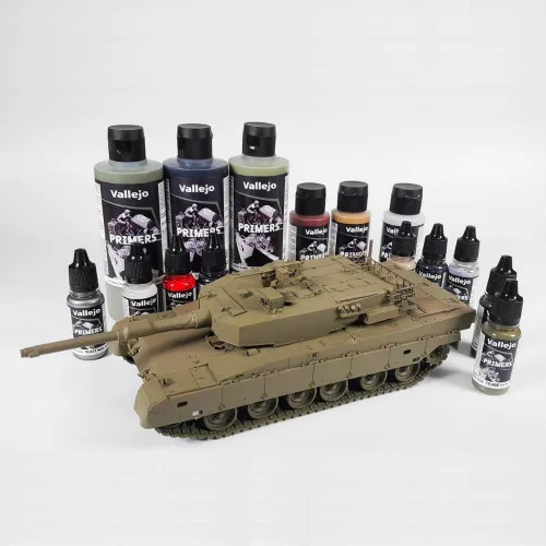 Vista 4 de Vallejo - Primário de Superfície Primário Acrílico Gris 18 ml (0,6 fl.oz.) Acabamento Mate e Secagem Rápida Perfeito para Aerografia e Ótima