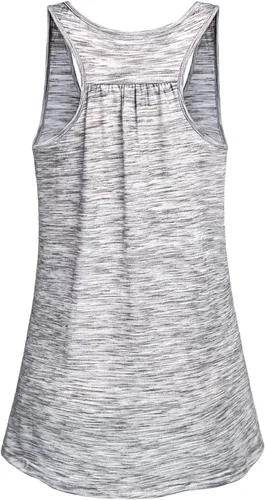 Vista 49 de Cestyle - Camiseta sin mangas para mujer, cuello redondo, corte holgado, para entrenamiento
