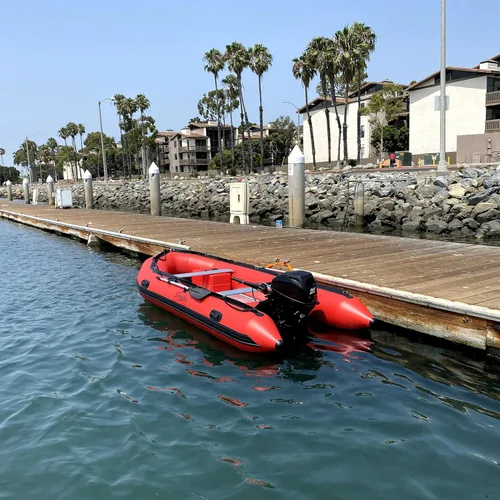 Vista 5 de Inflatable Boat for Adults Heavy Duty Dingy Boat for Fishing