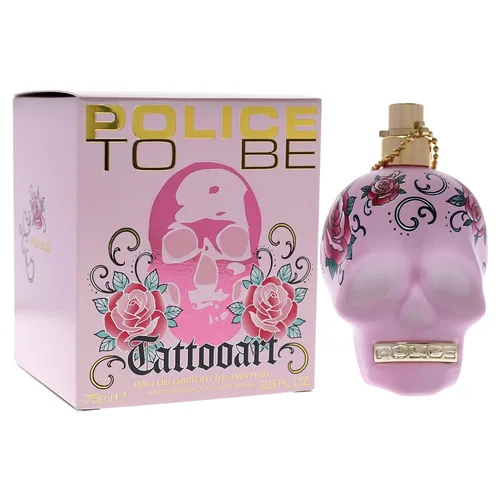 Vista 6 de POLICE To Be Tattooart For Woman - Fragancia para mujer - Aroma floral afrutado de gourmand - sándalo cremoso y un acuerdo de malvavisco dulce
