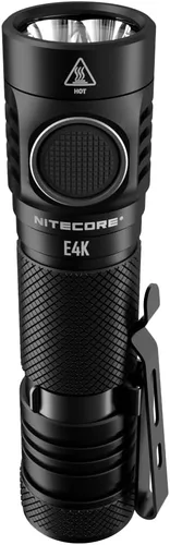 Vista 2 de Nitecore Linterna recargable compacta E4K de 4400 lúmenes EDC con organizador LumenTac