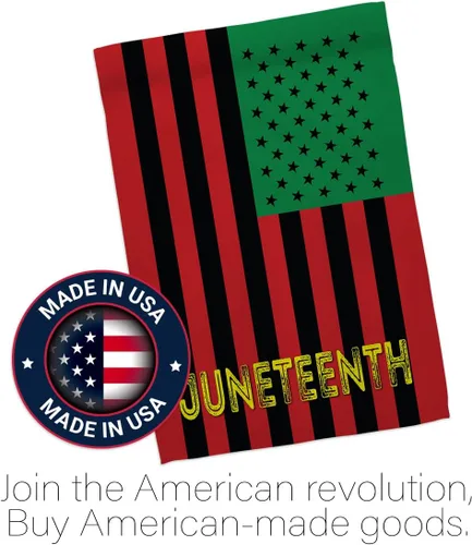 Vista 5 de Americana Home & Garden Juneteenth American Support Awareness Afro United States Black Lives Matter - Cartel para decoración de la casa, regalo