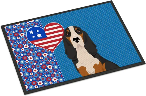 Vista 135 de Caroline's Treasures WDK5119JMAT Airedale Terrier USA - Tapete para interiores o exteriores, 24 x 36 pulgadas, tapete para puerta delantera