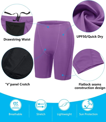 Vista 52 de Traje de baño deportivo competitivo para hombre, traje de entrenamiento de resistencia de carreras, pantalones cortos de natación de secado rápido