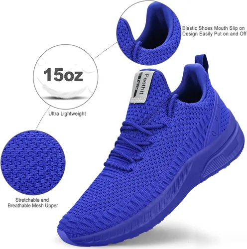 Vista 2 de Feethit - Tenis de correr modernos para hombre antideslizantes, ligeros, transpirables y de malla