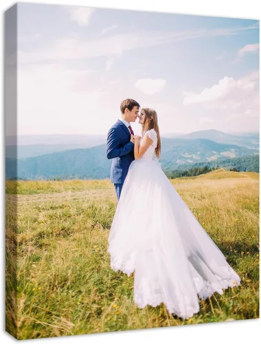 Vista 25 de YYYYHPP Impresiones en lienzo con tus fotos, arte de pared personalizado de foto a lienzo, impresión en lienzo para boda, familia, bebé, mascotas