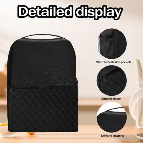 Vista 4 de Bolsa organizadora para Ninja SLUSHi Slushie Machine FS301 y FS299, para Ninja Slushie cubierta de polvo Accesorios Patrón de diamante Frozen Drink