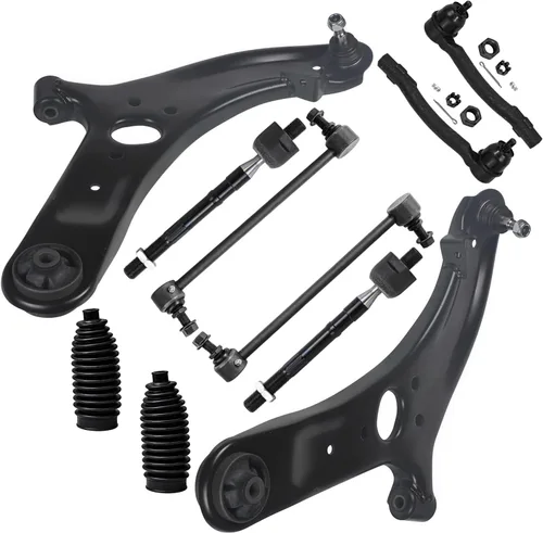 Vista 131 de Detroit Axle - Kit de suspensión delantera de 10 piezas para Chevrolet Trailblazer GMC Envoy 2004-2007 2005 2006 Soportes de brazo de control