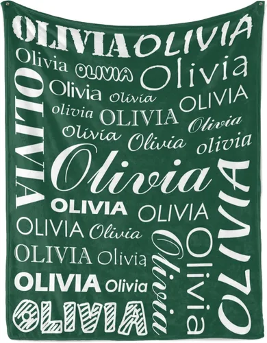 Vista 16 de Manta personalizada con nombre para niños y adultos, manta de franela personalizada con nombre
