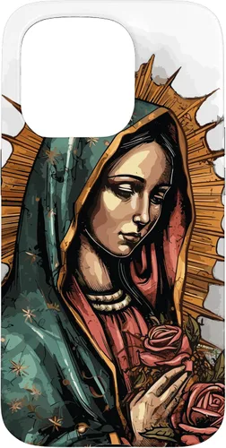 Vista 14 de Funda para iPhone 12 Pro Max Virgen De Guadalupe Católica Virgen De Guadalupe