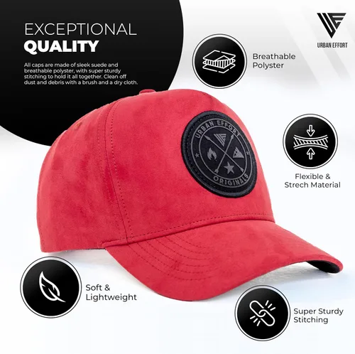 Vista 86 de Urban Effort Gorra trasera de malla, para hombres y mujeres, gorra de béisbol de 5 paneles, gran cierre a presión para caza y senderismo