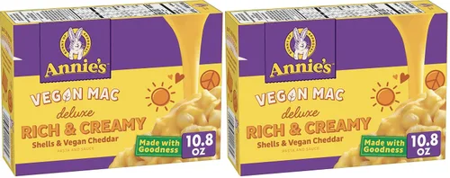 Vista 9 de Annie's Vegan Deluxe - Conchas ricas y cremosas y cheddar vegano 10.8 onzas