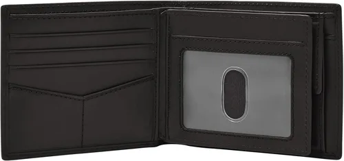 Vista 3 de Fossil Mens Derrick Leather RFID-Blocking Large Bifold with Coin Pocket Wallet