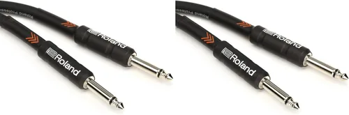 Vista 2 de Roland Black Series - Cable de instrumento recto/recto, conector de 1/4 de pulgada, 10 pies