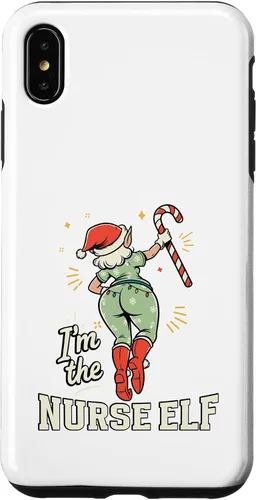 Vista 10 de I'm The Nurse Elf Funny Matching Family Christmas Group Case for iPhone 16