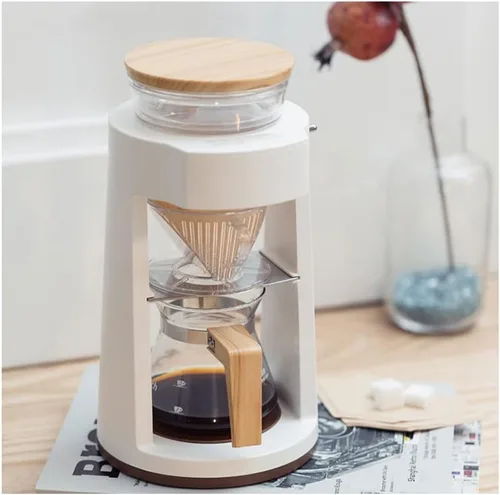 Vista 7 de JITEM Cafetera Gotero de vidrio Cafetera Manual para el hogar Café de goteo elaborado a mano con filtro Cafetera de mesa para café o té