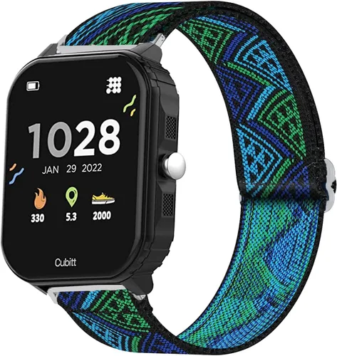 Vista 10 de Lamshaw Correa de reloj inteligente compatible con Cubitt para adolescentes, correa de repuesto ajustable de nailon elástico, accesorios compatibles