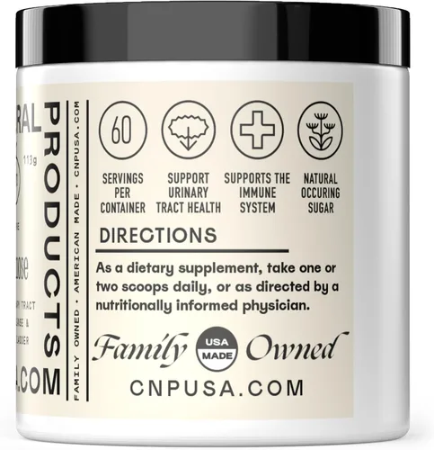 Vista 2 de Suplemento de Polvo Puro de D-Manosa - D-Manosa 4oz (113g) Aproximadamente 60 Porciones para UTI, Vejiga Natural y Salud del Tracto Urinario