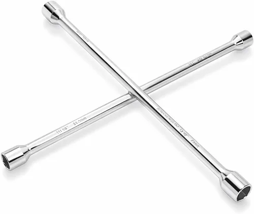 Vista 6 de Powerbuilt Llave universal de 14 pulgadas, se adapta a tuercas de llanta SAE y métricas, reparación de neumáticos de automóvil de carretera