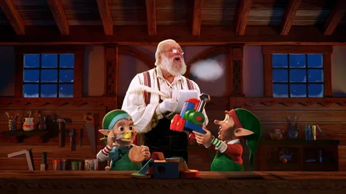 Vista 6 de AtmosFX Santa's Workshop Digital Decoraciones DVD para decoración de proyección de vacaciones de Navidad