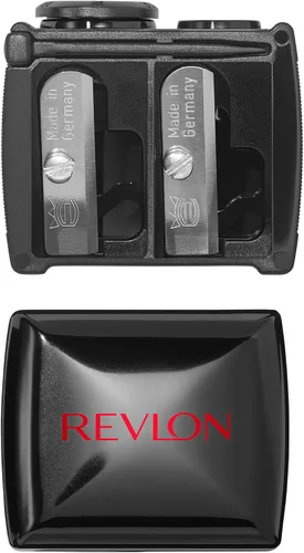 Vista 2 de Revlon Sacapuntas Universal, Sacapuntas de Maquillaje para Lápices de Maquillaje de Madera y Plástico, Se Adapta a Lápices Pequeños y Grandes