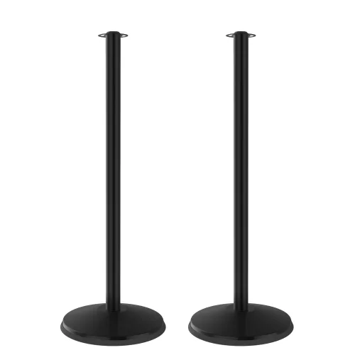 Vista 6 de Prime - Poste de metal clásico de 40 pulgadas de alto, 2 unidades, auto-enderezamiento sin herramientas, barreras de cuerda de control
