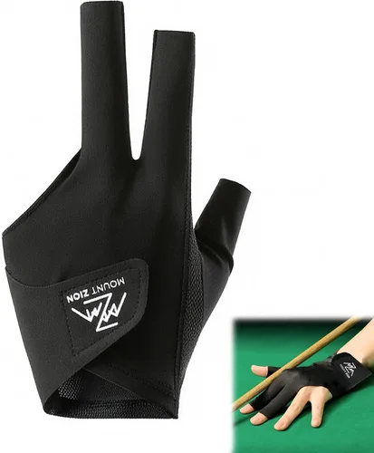 Vista 7 de Pool Glove for Left/Right Hand, 3 Finger Billiard Glove with Quick Dry Breathable Fabric, Professional Snooker Cue Sport Accessories, Enhanced Grip