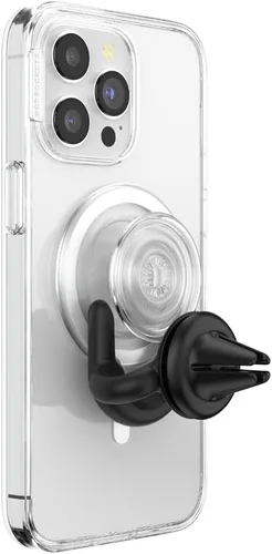 Vista 2 de PopSockets Soporte de teléfono para coche, soporte de teléfono de ventilación de coche - negro