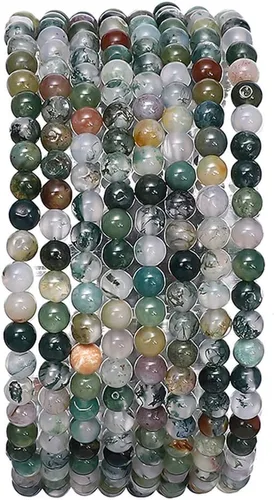 Vista 68 de BEADIA Cuentas redondas de jade africano natural de piedra suelta semipreciosas para hacer joyas 4MM 38cm/hebra