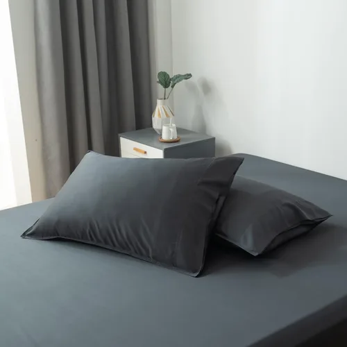 Vista 13 de Bella Coterie - Juego de fundas de almohada de bambú de lujo de tamaño estándar, 100% viscosa de bambú cultivada orgánicamente, ultra suave, Negro