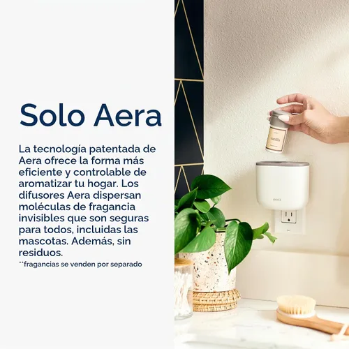 Vista 3 de Difusor de Fragancia para el Hogar Mini Aera Enchufable: Control de Aroma con Aplicación para Hogar Inteligente, Aceite Esencial y Aromaterapia