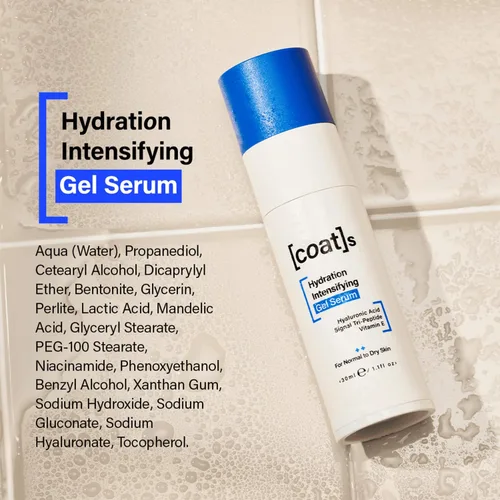 Vista 6 de COATS Suero de gel intensificador de hidratación con ácido hialurónico – Regordete, proporciona hidratación durante todo el día + protege la barrera