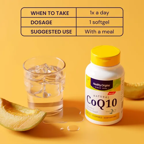 Vista 5 de Healthy Origins CoQ10 300 mg (Kaneka Q10, sin OMG, sin gluten, apoyo cardíaco, apoyo energético), 30 cápsulas blandas