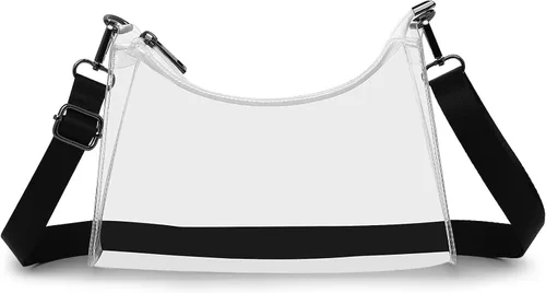 Vista 12 de Bolsas transparentes para estadio para mujer, bolso cruzado pequeño