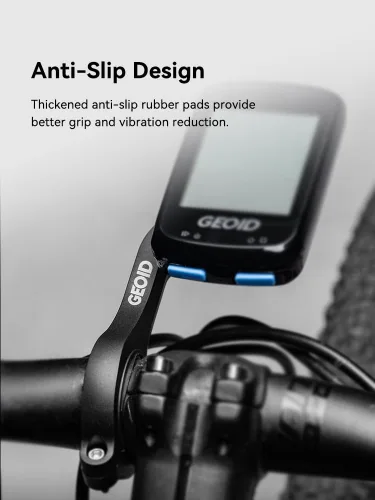 Vista 6 de GEOID Soporte para computadora de bicicleta, soporte frontal exterior para bicicleta de carretera, compatible con Garmin Wahoo Bryton Magene Cycplus