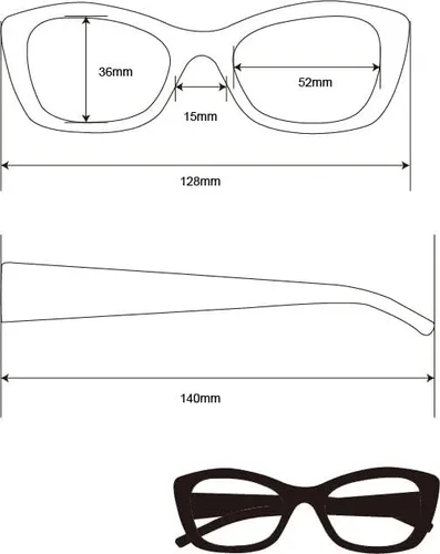Vista 4 de I Heart Eyewear Madison - Gafas de lectura, color, negro (Black 1.5)