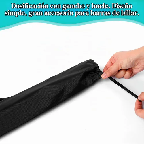 Vista 5 de Estuche de transporte para taco de billar, bolsa de almacenamiento de billar, estuche negro para taco de billar de 35 pulgadas