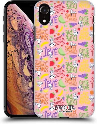 Vista 70 de Head Case Designs Funda rígida con licencia oficial de Peanuts Charlie y Snoopy Naturally Sweet compatible con Apple iPhone 7/8/SE 2020 y 2022